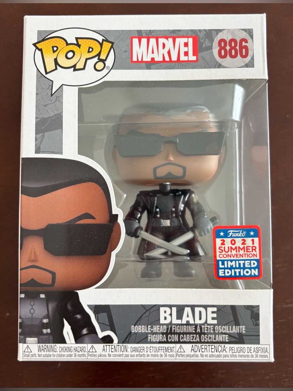 FUNKO POP! MARVEL BLADE #886 (2021 SUMMER CONVENTION LIMITED EDITION)